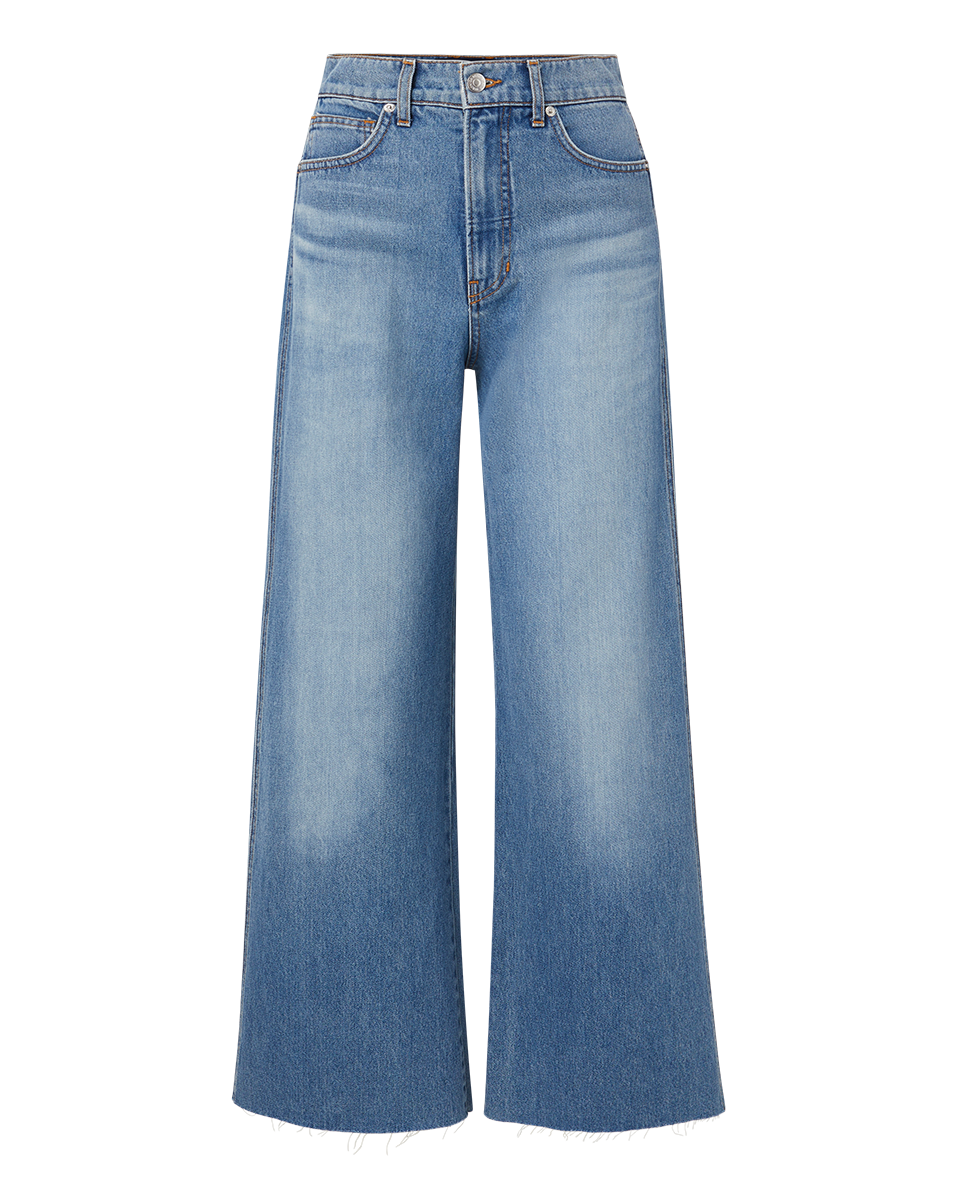 Veronica Beard Taylor Cropped Wide-Leg Jean - Enough Said