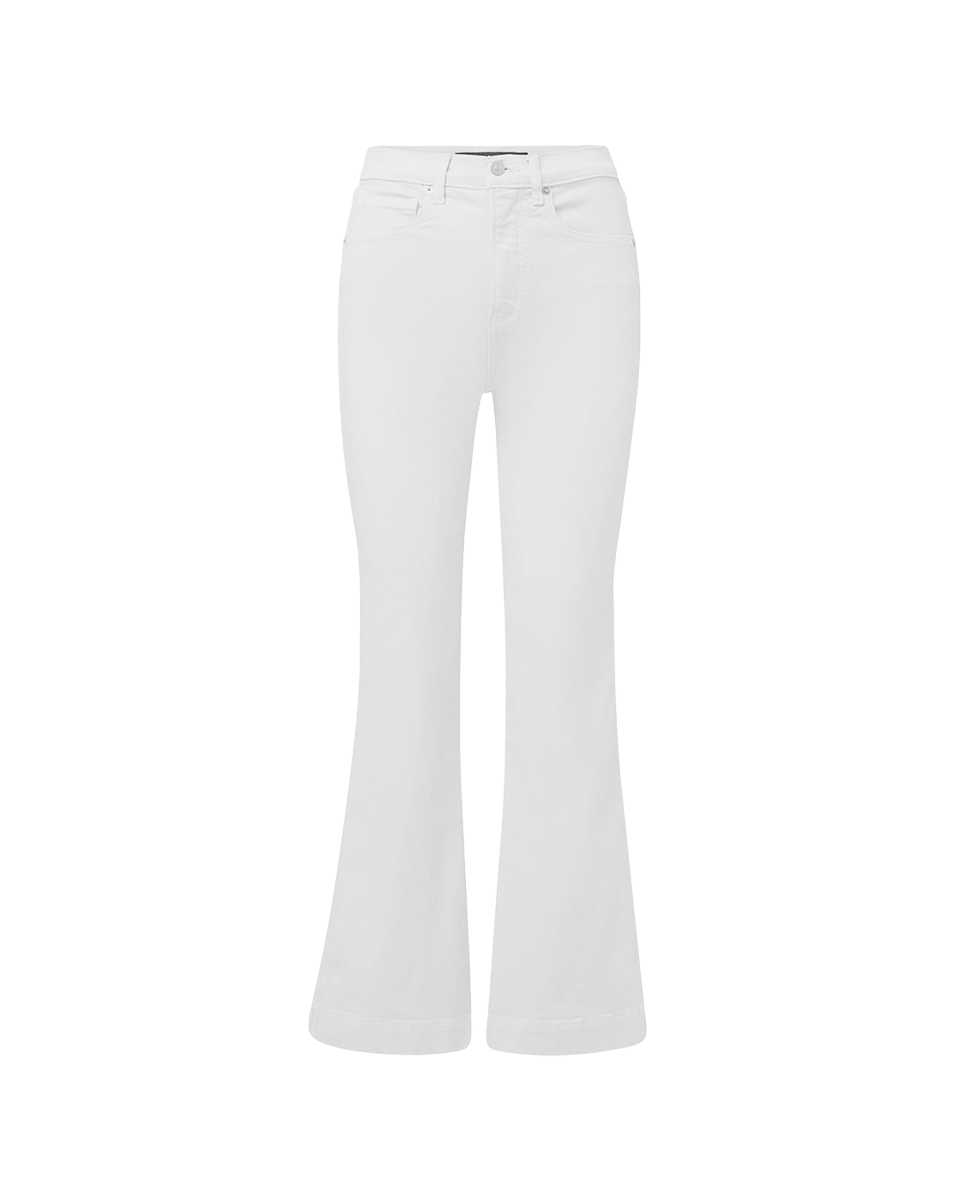 Carson Kick-Flare Jean in White | Veronica Beard