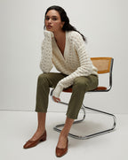 Veronica Beard Arya Straight-Leg Pant - Army