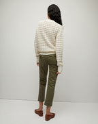 Veronica Beard Arya Straight-Leg Pant - Army
