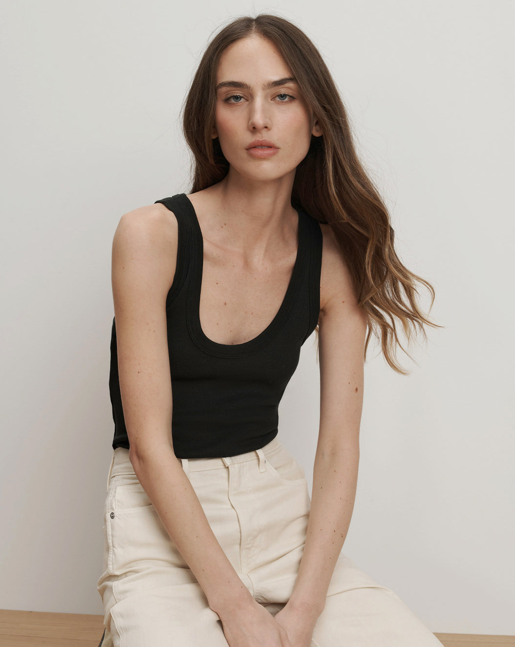 Veronica Beard Birke Scoopneck Tank Top