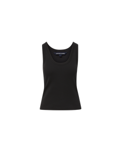 Veronica Beard Birke Scoopneck Tank Top - Black