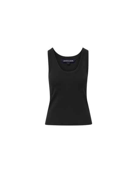 Veronica Beard Birke Scoopneck Tank Top - Black