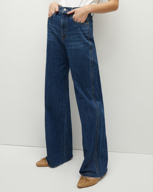 Taylor Wide-Leg Jean - Stoned Bright Blue - 3