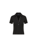 Veronica Beard Kearney Button-Down T-Shirt - Black