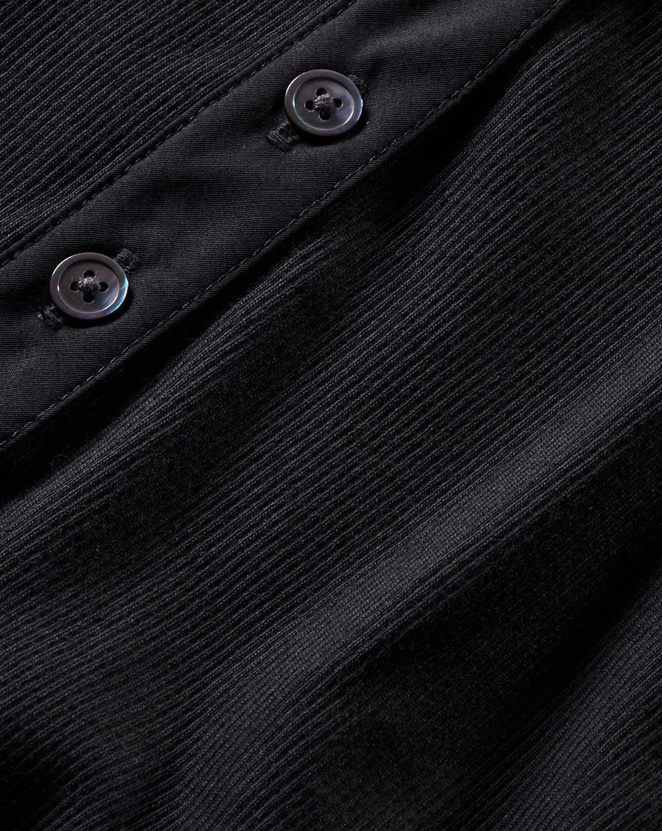 Veronica Beard Kearney Button-Down T-Shirt - Black