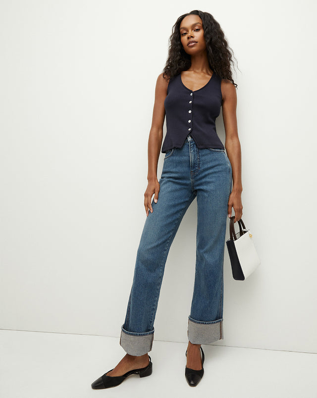 {{ outfit: 2407-dylan-jean-thriller }} ## Dylan Straight-Leg Jean | Cuffed