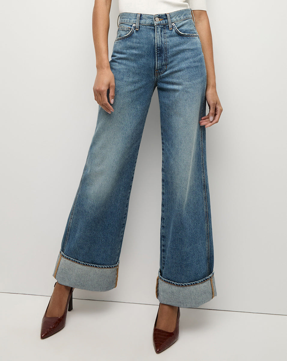 Veronica Beard Taylor fashion High Rise Wide Leg Jean