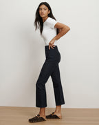 Veronica Beard Carson Off-Duty Kick-Flare Jean - Oxford
