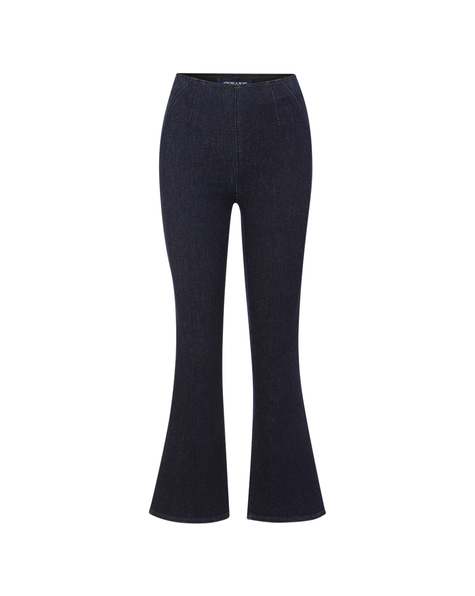 Veronica Beard Carson Off-Duty Kick-Flare Jean Oxford