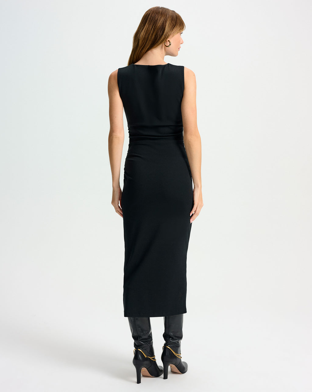 Veronica Beard Charissa Stretch-Cotton Midi Dress - Black
