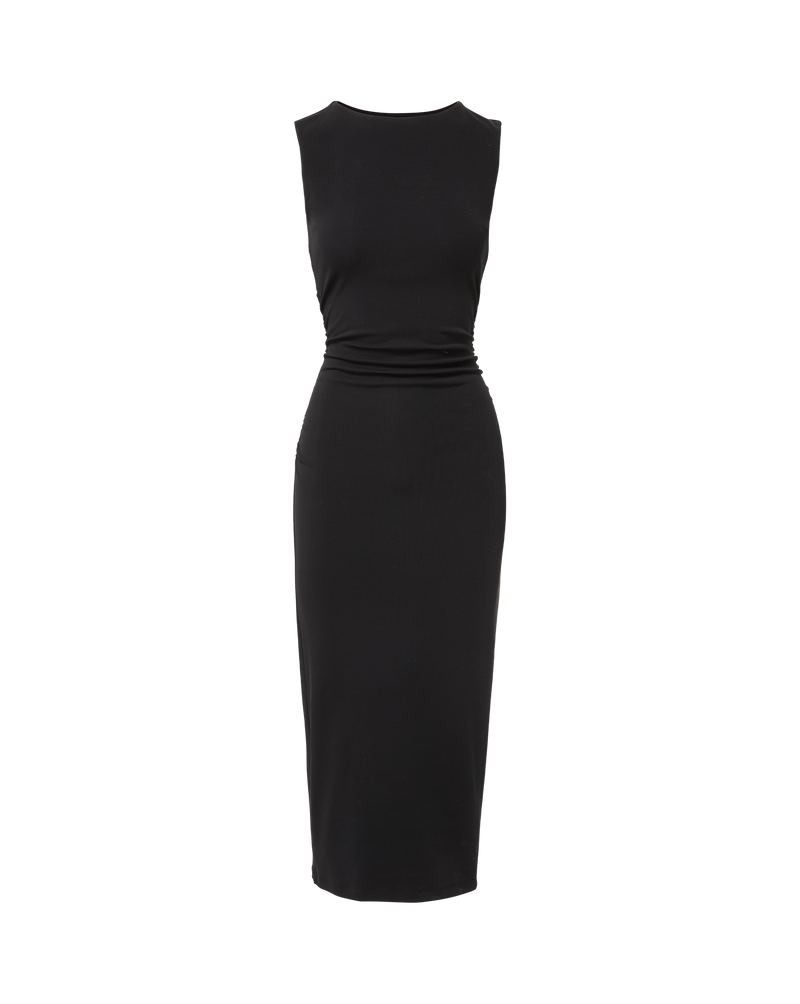 Elthea Belted Midi Dress in Black | Veronica Beard Elthea Belted Midi Dress in Black | Veronica Beard