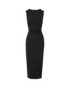 Veronica Beard Charissa Stretch-Cotton Midi Dress Black