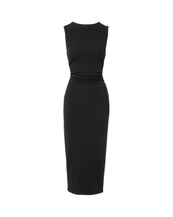 Veronica Beard Charissa Stretch-Cotton Midi Dress Black