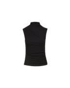 Veronica Beard Mylie Mock-Neck Tank Top - Black