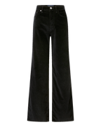 Veronica Beard Taylor Velvet Wide-Leg Pant - Black
