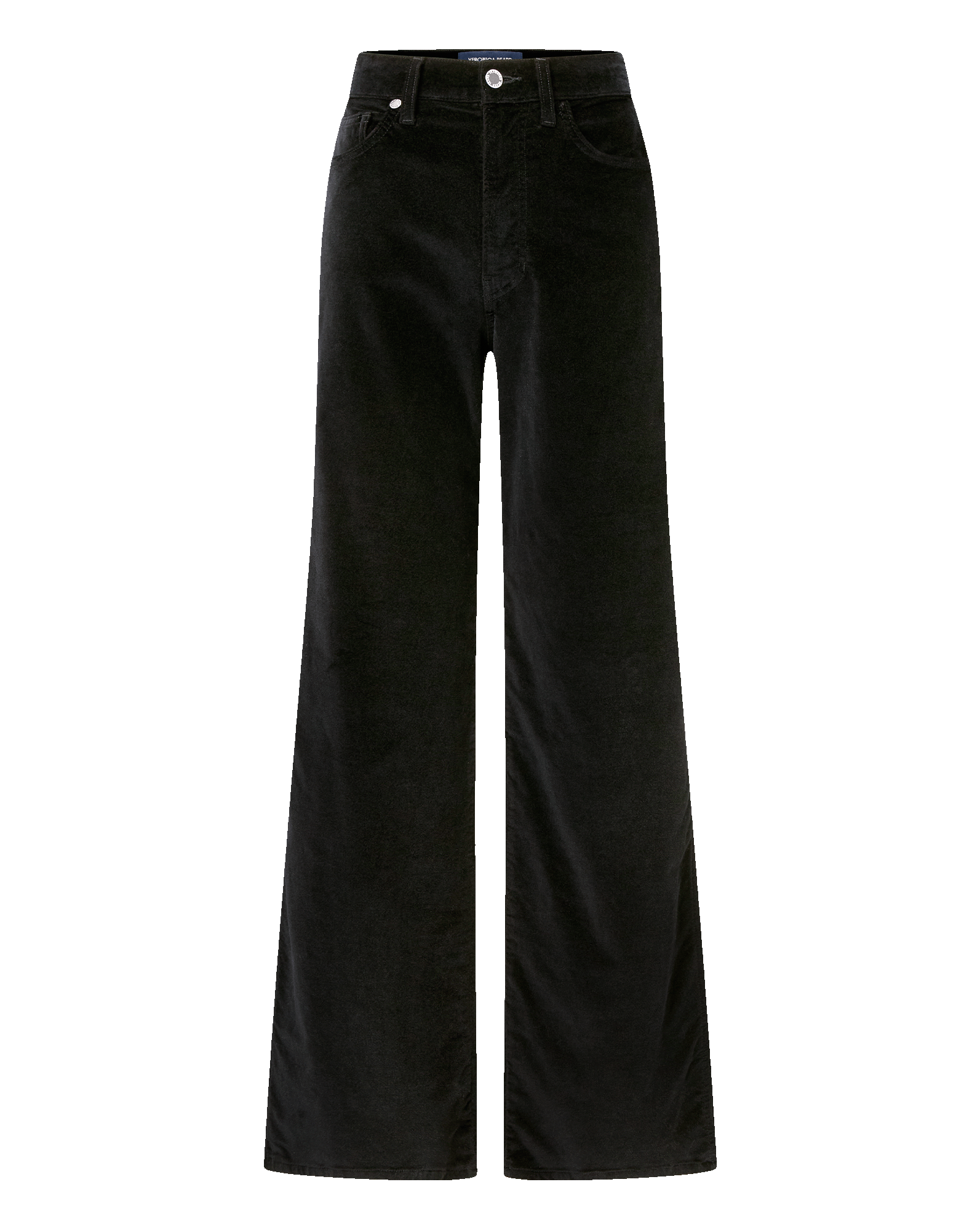 Veronica Beard Taylor Velvet Wide-Leg Pant - Black