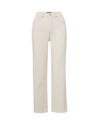 Veronica Beard Dylan Straight-Leg Jean - Ecru