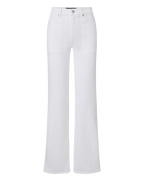 Veronica Beard Crosbie Slim Wide-Leg Jean - White