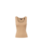 Veronica Beard Birke Scoopneck Tank Top - Khaki