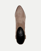 Veronica Beard Cody Suede Western Bootie - Taupe