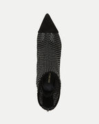 Veronica Beard Lisa Rhinestone Mesh Bootie - Black