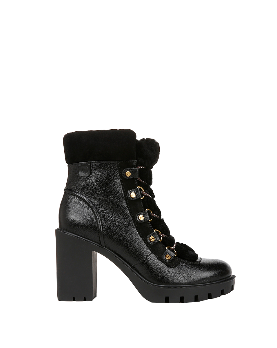 Veronica Beard Reece Lug Bootie - Black