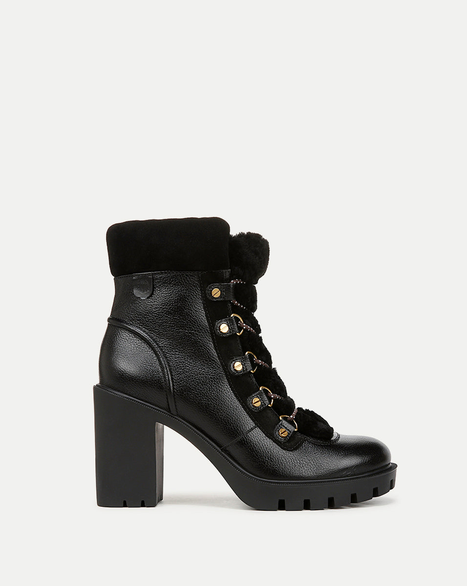 Veronica Beard Reece Lug Bootie - Black