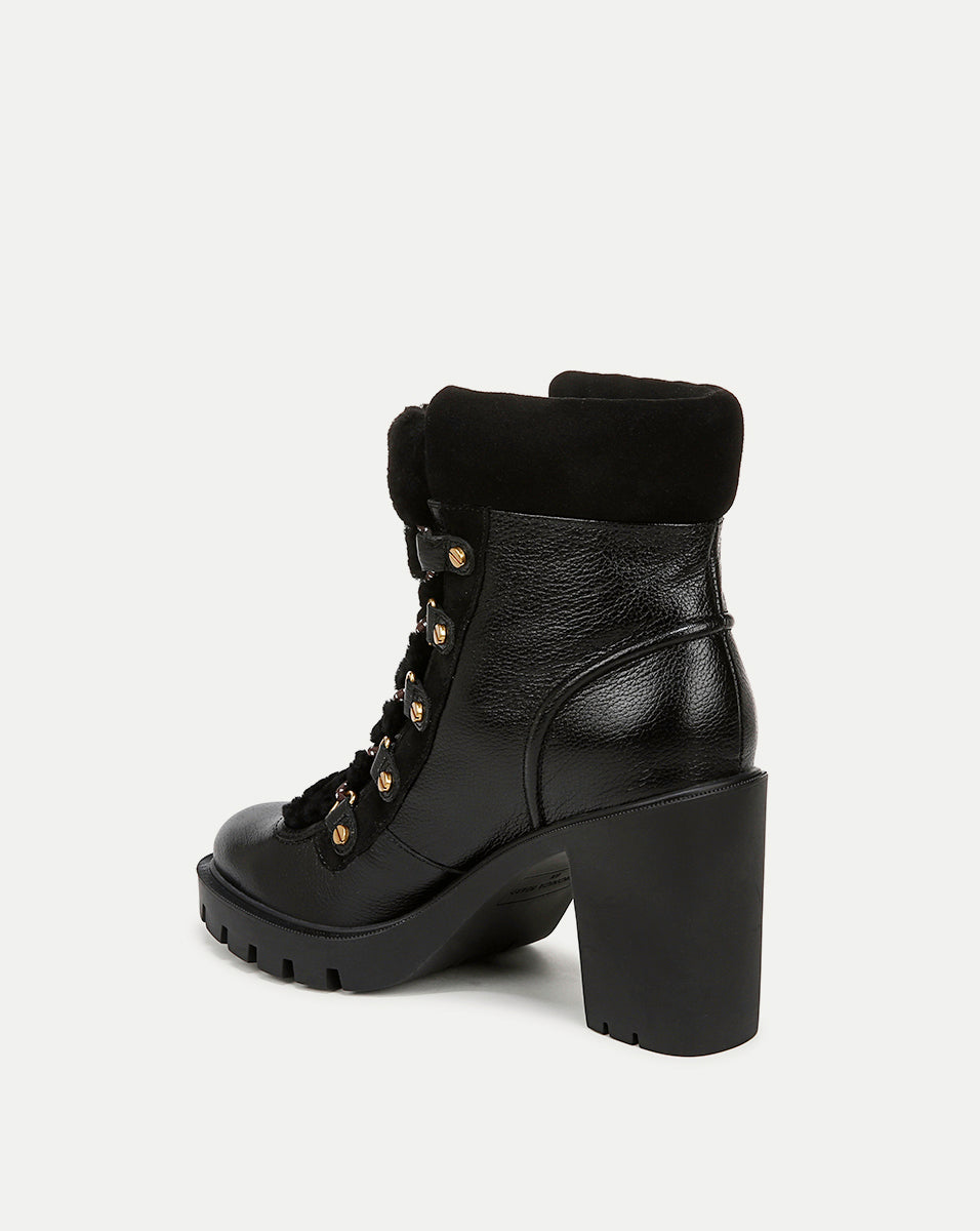 Veronica Beard Reece Lug Bootie - Black