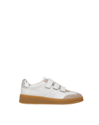 Veronica Beard Reagan Velcro Sneaker - White/Silver