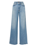 Veronica Beard Kasey Wide-Leg Jean - Dusted Glare