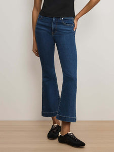 Veronica Beard Blue denim flare jeans.