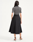 Veronica Beard Delise Mixed Media Dress - White/Black