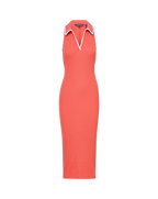 Veronica Beard Darien Midi Dress - Persimmon