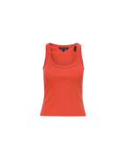 Veronica Beard Birke Scoopneck Tank Top - Persimmon