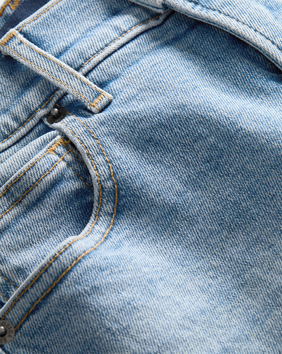 Veronica Beard Cameron Raw Hem Bootcut Jean - Riviera Breeze