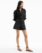 Veronica Beard Ellis Denim Short - Washed Onyx