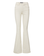 Veronica Beard Beverly Skinny-Flare Jean - Ecru