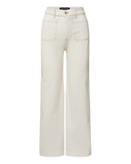 Veronica Beard Grant Wide-Leg Jean - Ecru