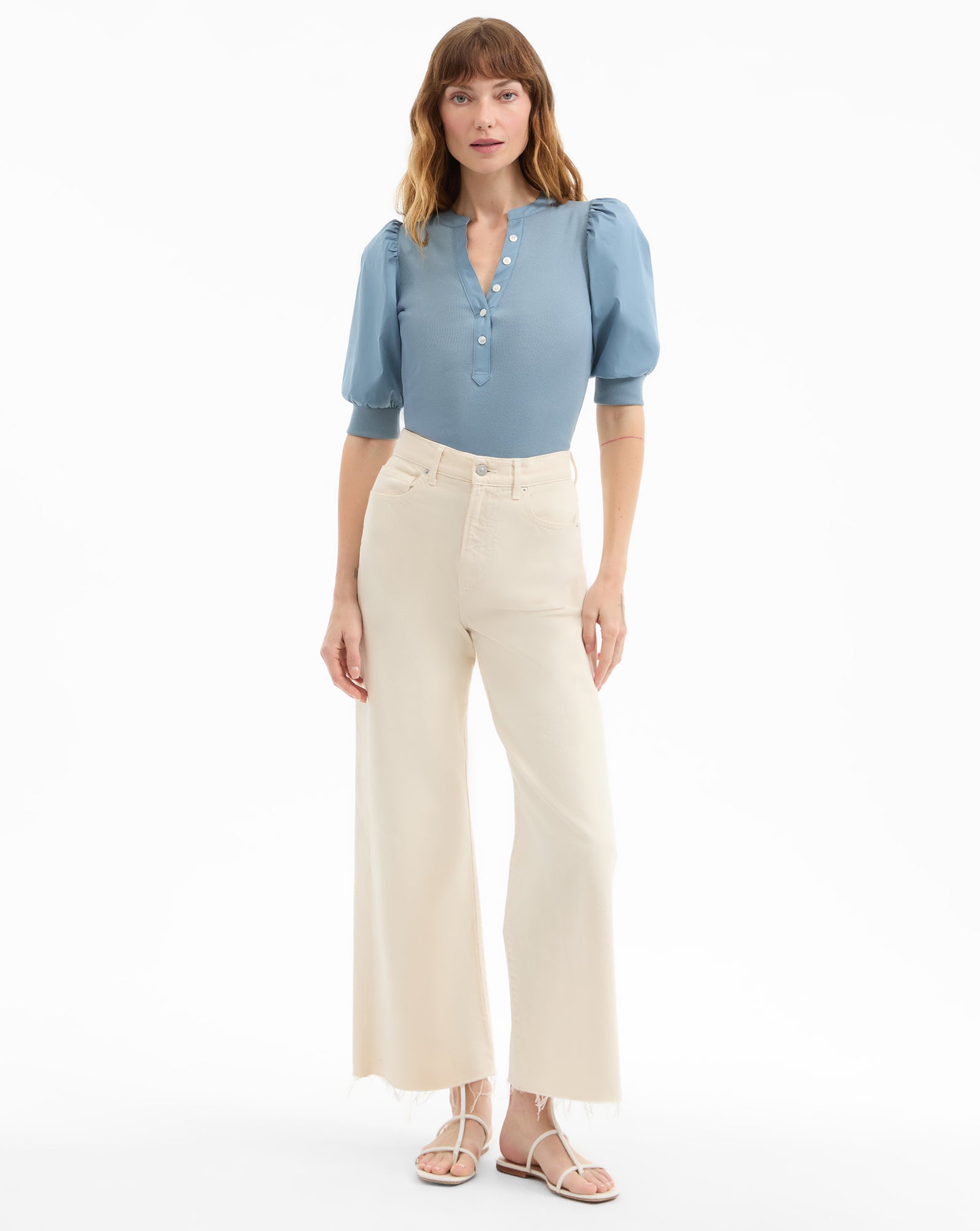 Coralee Puff-Sleeve Tee