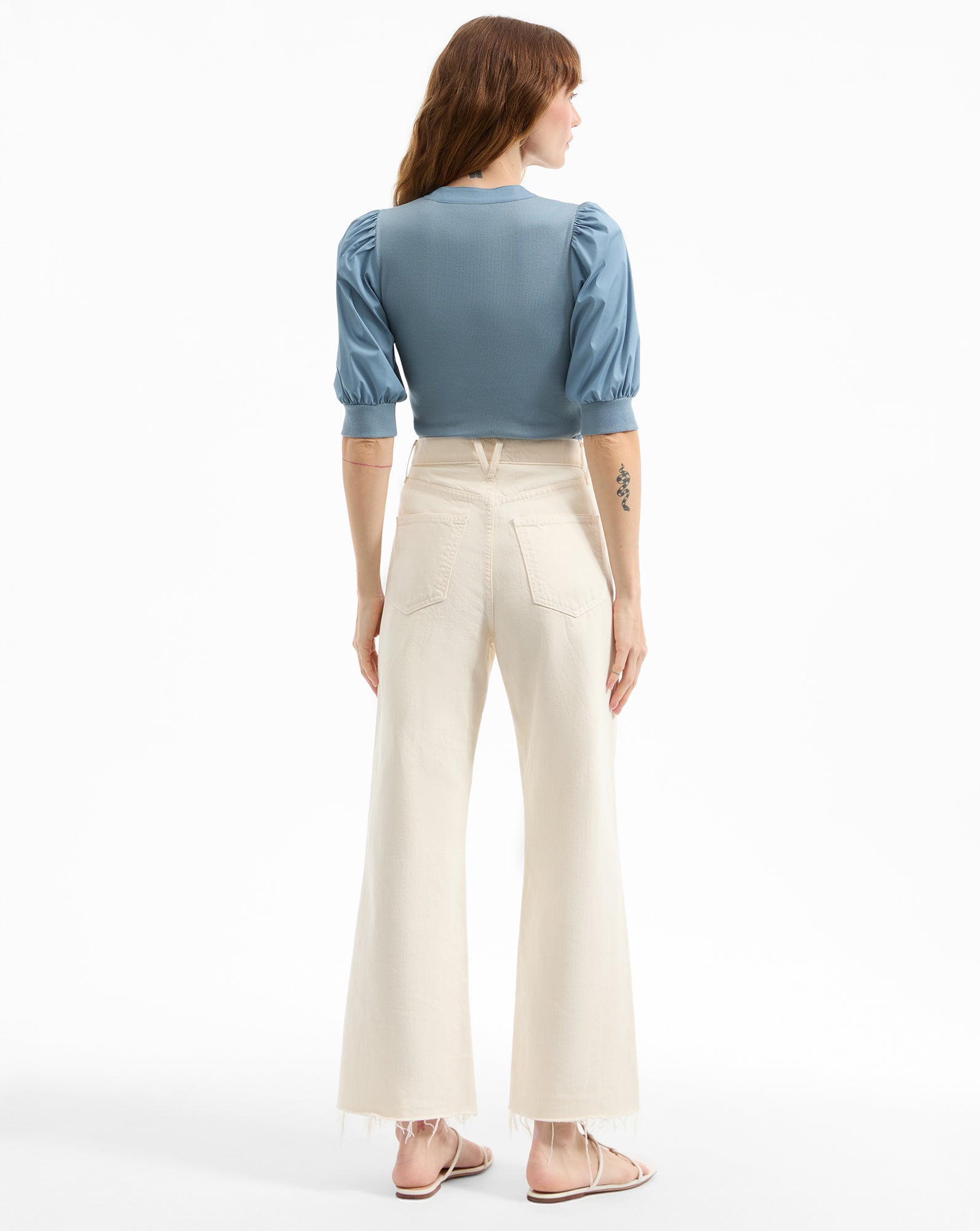 Coralee Puff-Sleeve Tee