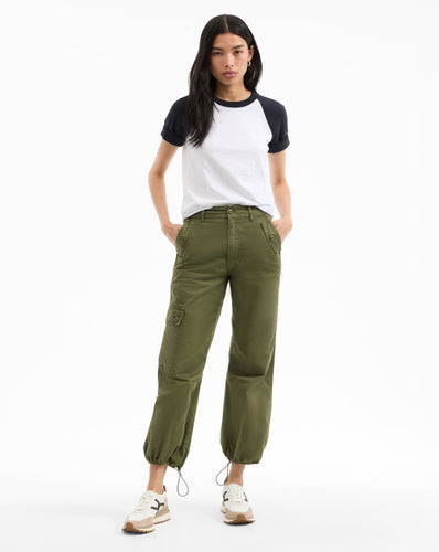 Veronica Beard Mandy Parachute Pant - Army