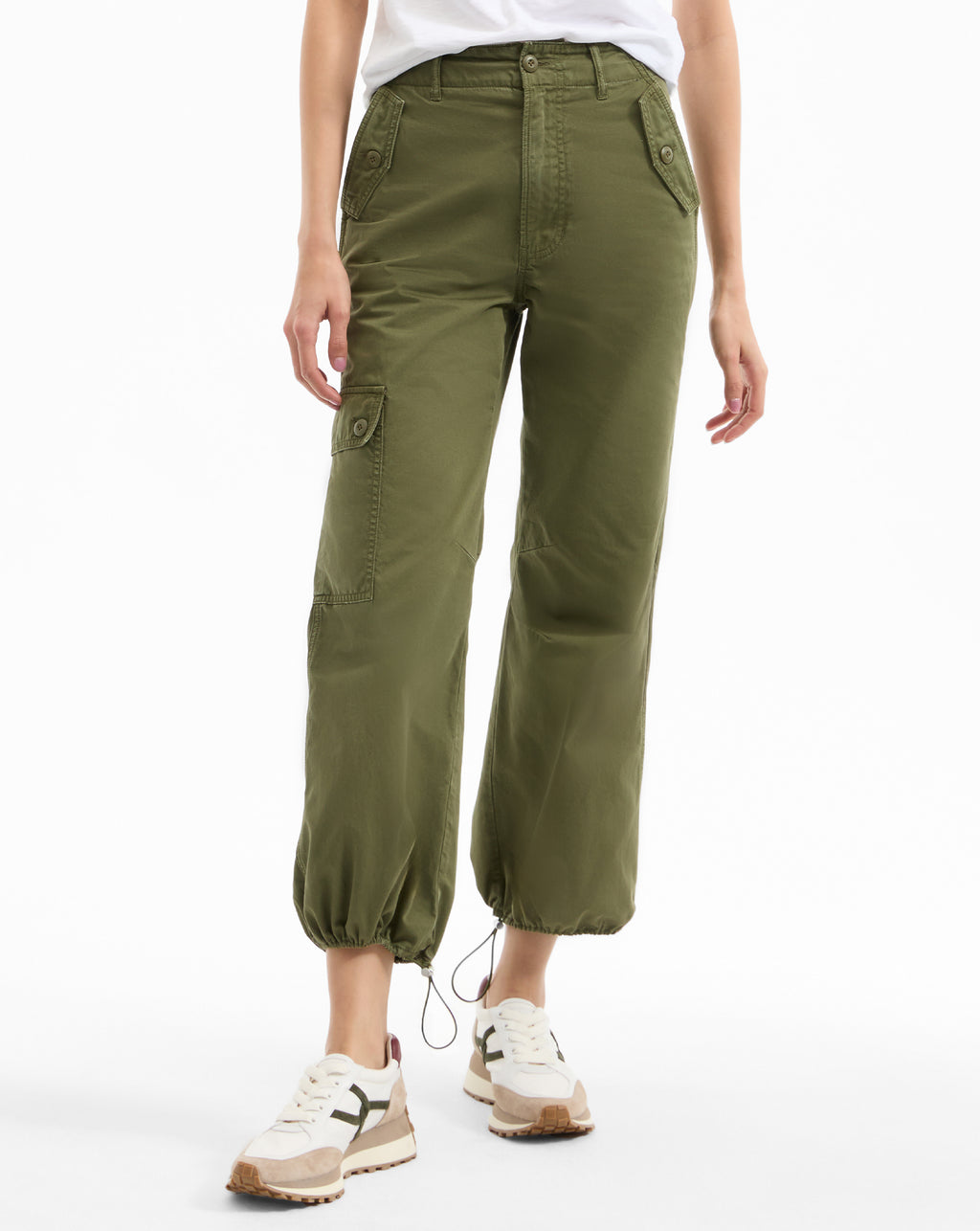 Veronica Beard Mandy Parachute Pant - Army