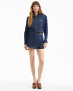 Veronica Beard Patty Cropped Denim Jacket