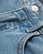 Veronica Beard Crosbie Slim Wide-Leg Jean - Ripple Haze