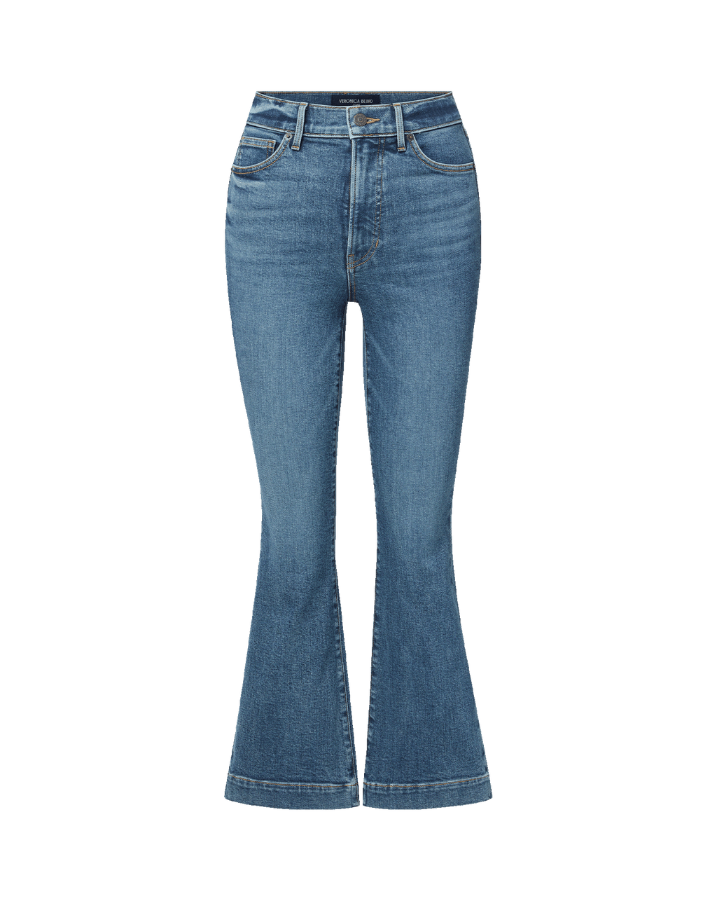 Veronica Beard Carson Kick-Flare Jean - Roadside Blue