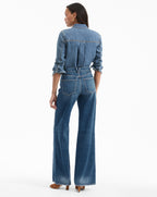 Veronica Beard Kasey Wide-Leg Jean - City Stroll