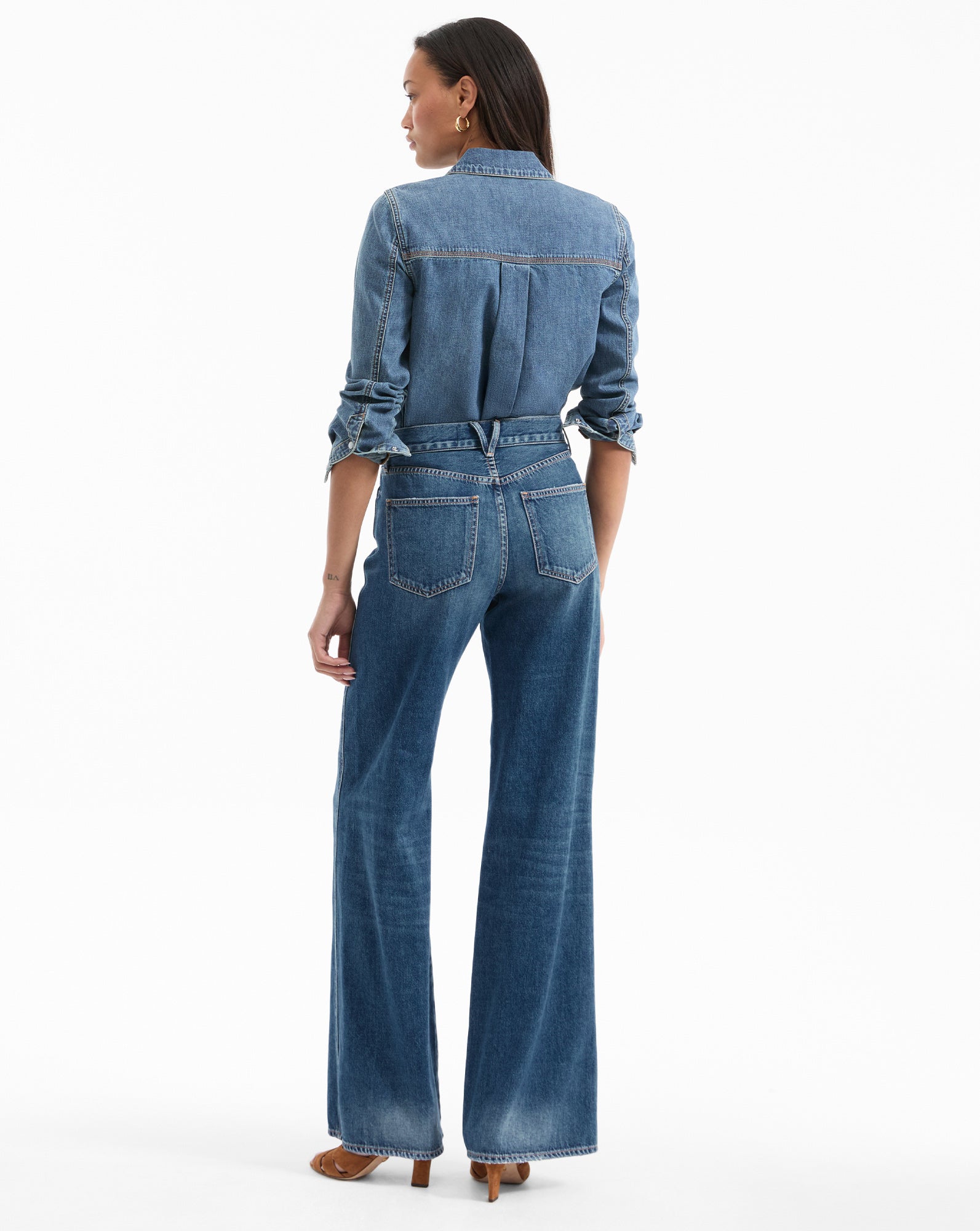 Veronica Beard Kasey Wide-Leg Jean - City Stroll