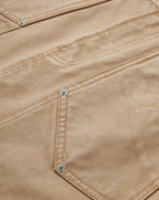 Veronica Beard Stelene Denim Mini Skirt - Stone Khaki