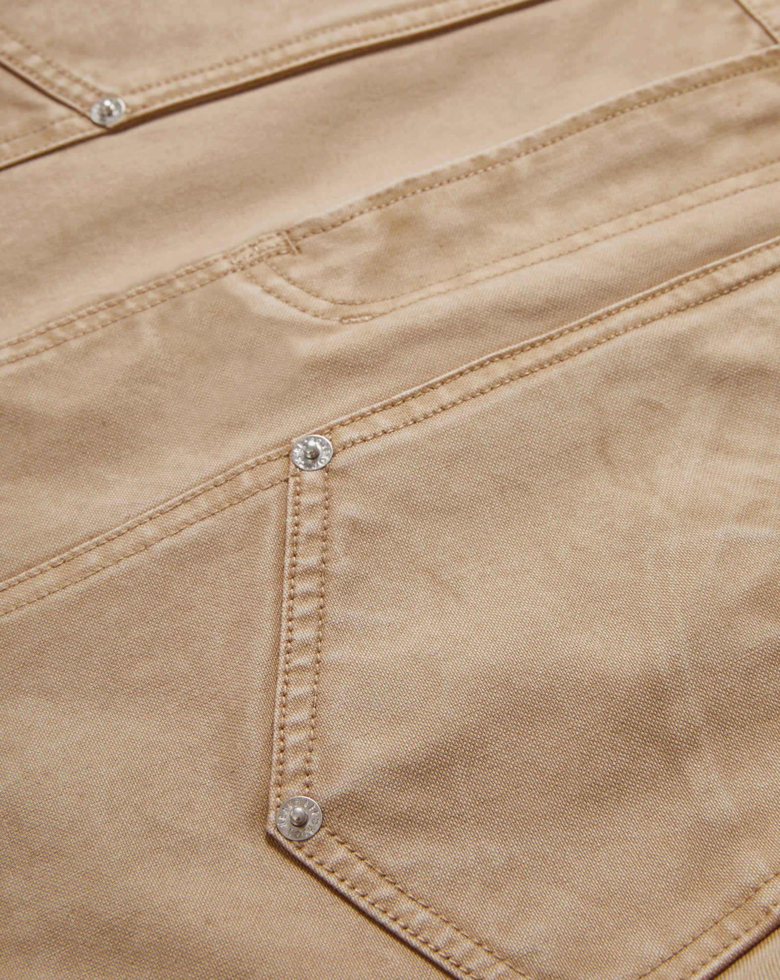 Veronica Beard Stelene Denim Mini Skirt - Stone Khaki